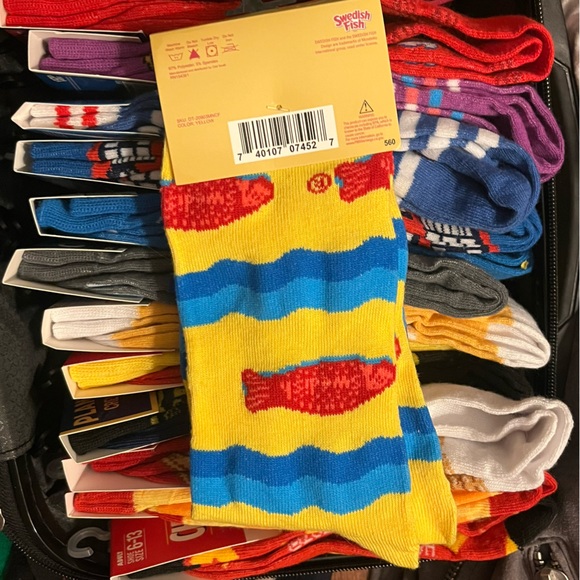 Swedish Fish Socks - Picture 2 of 2